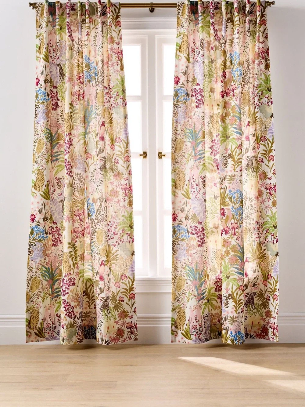 Anthropologie Anela printed curtain (S/2)